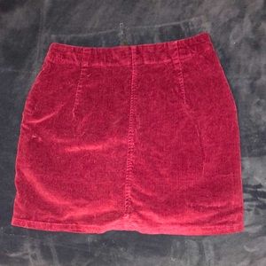 Wild fable maroon miniskirt size small